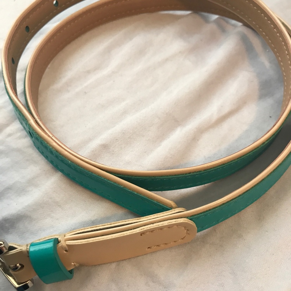 Skinny teal belt